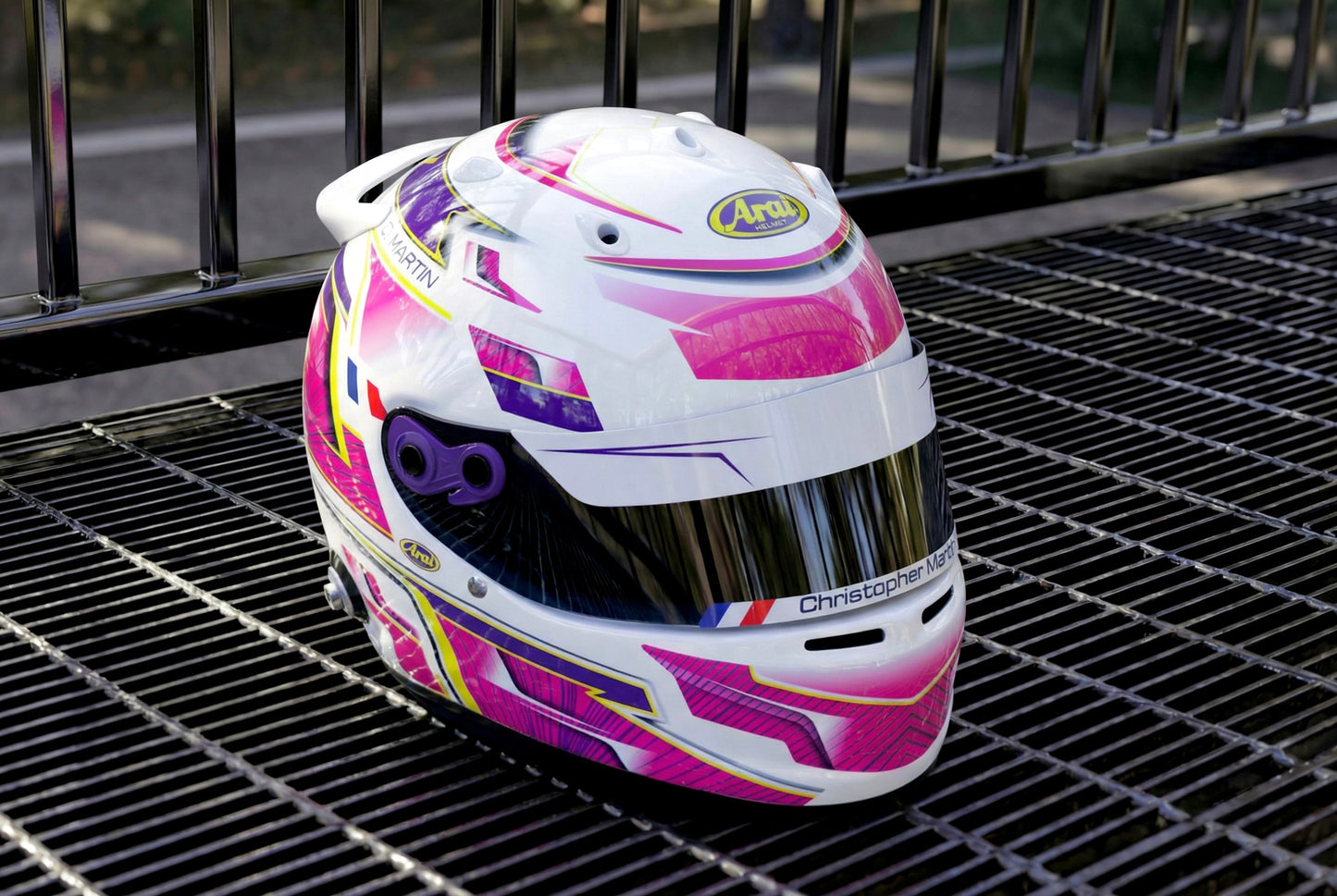 ALPHA Sticker Kit for helmet Color Scheme #3 (design pack) (Karting, Motorsport, Moto)