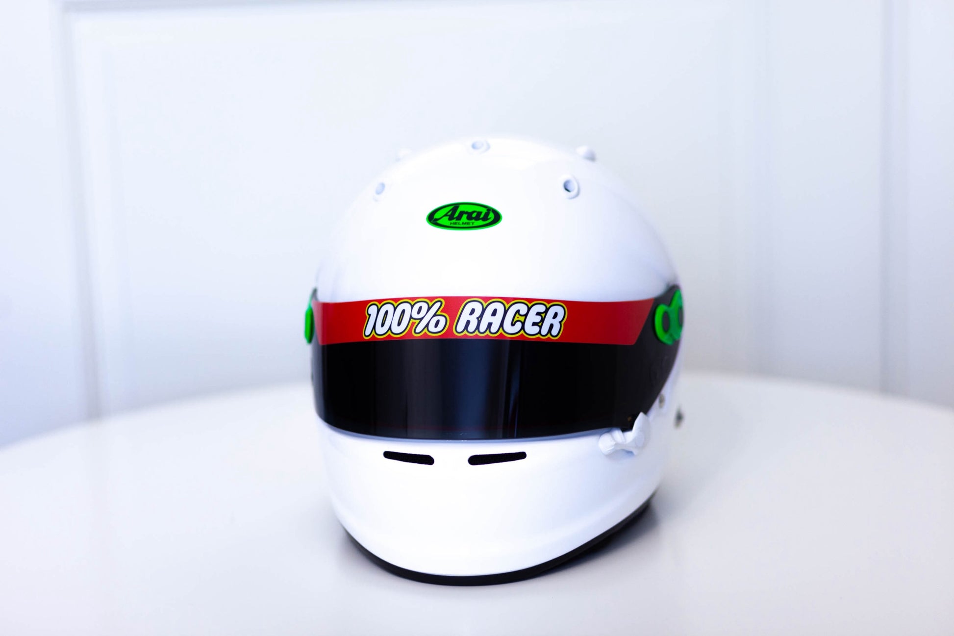 100% RACER Helmet Visor Stripe (Karting, Motorsport, Moto) 100% RACER Helmet Visor Stripe (Karting, Motorsport, Moto)