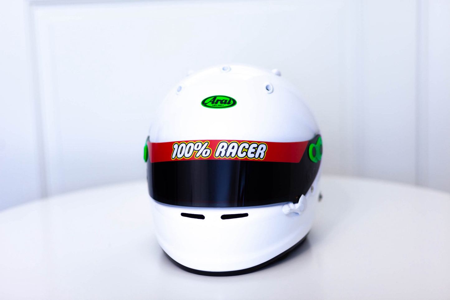 100% RACER Helmet Visor Stripe (Karting, Motorsport, Moto)