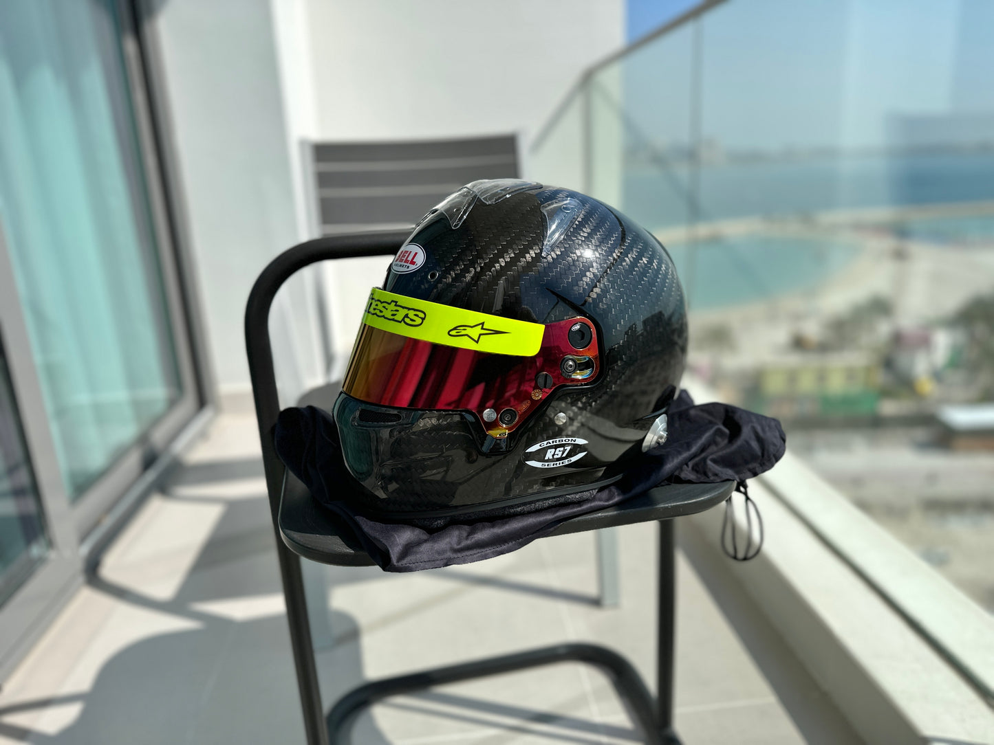 BELL Helmet Visor Fluor Sticker (Karting, Motorsport, Moto)