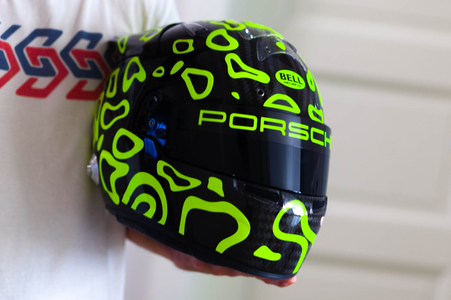 PLASMA Stickers for BLACK helmet Color scheme #1 FLUO+CHROME (design pack) (Karting, Motorsport, Moto)