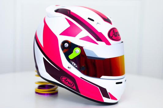 SPEED Stickers for helmet (design pack) (Karting, Motorsport, Moto) FLUOR Pink