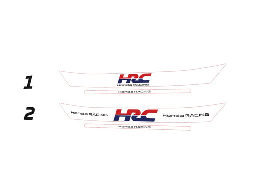 Honda Racing Helmet visor Sticker (Karting, Motorsport, Moto)