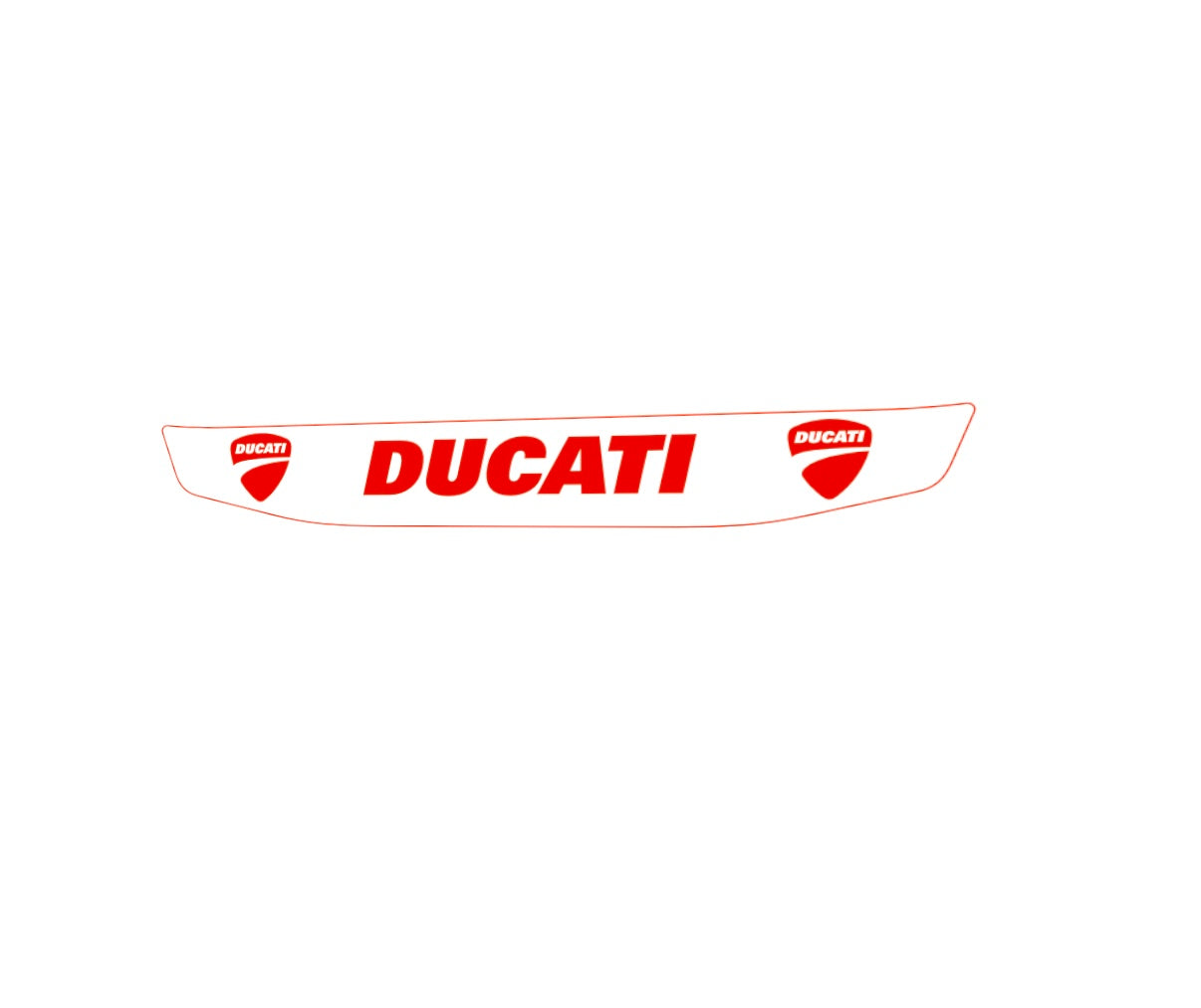 DUCATI Helmet Visor Stripe (Karting, Motorsport, Moto)