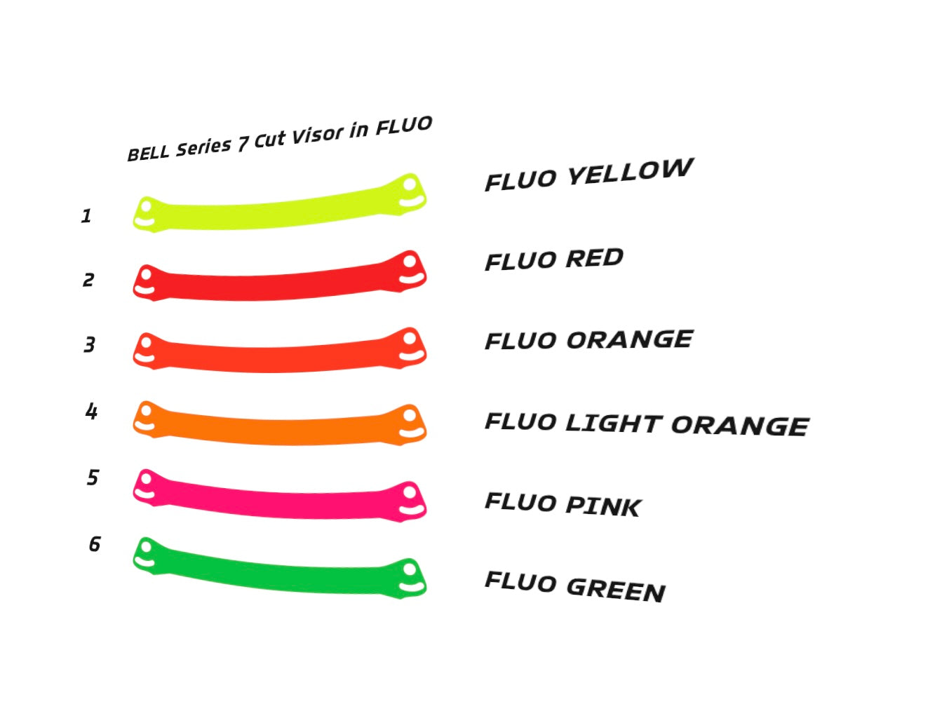 Cut Visor for Bell FLUO (Karting, Motorsport, Moto)