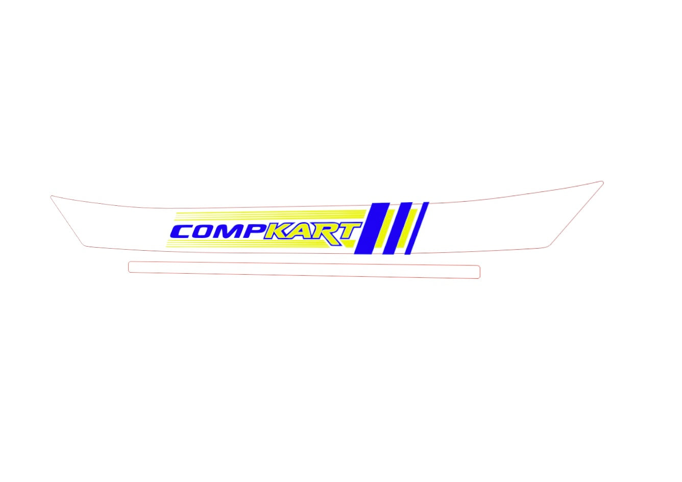 Comp Kart Helmet visor Sticker (Karting, Motorsport, Moto)