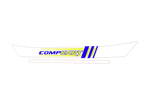 Comp Kart Helmet visor Sticker (Karting, Motorsport, Moto)