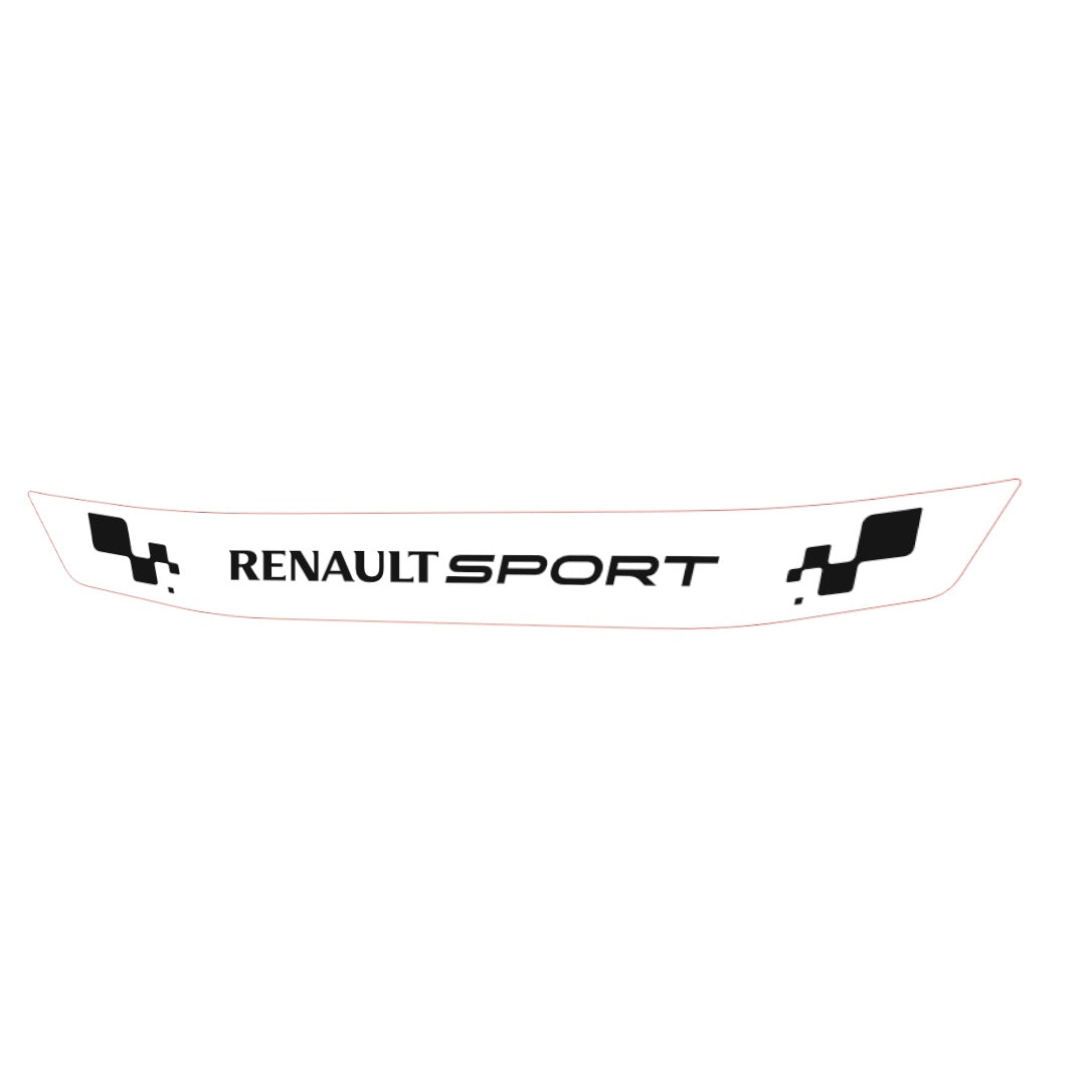 Renault Sport Helmet Visor Stripe (Karting, Motorsport, Moto)