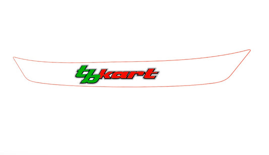 TB KART Visor sticker (Karting, Motorsport, Moto)