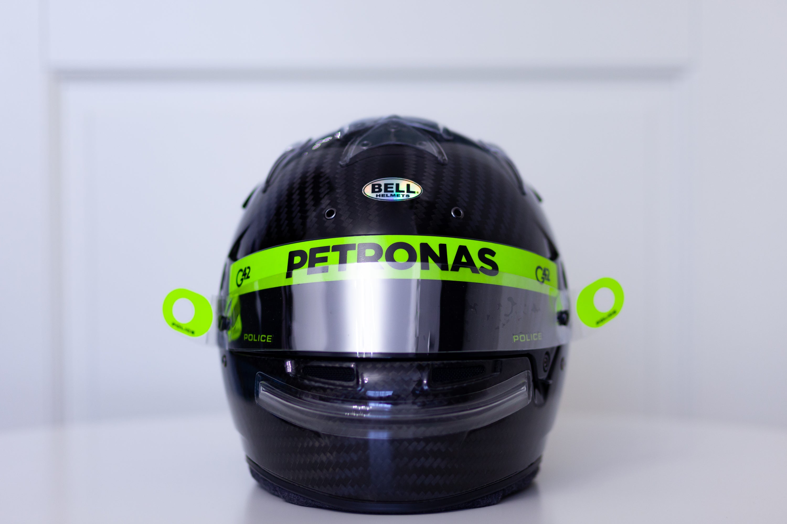 F1 LH44 PETRONAS FLUO KIT of visor stickers & Tear off Stickers (Karti ...
