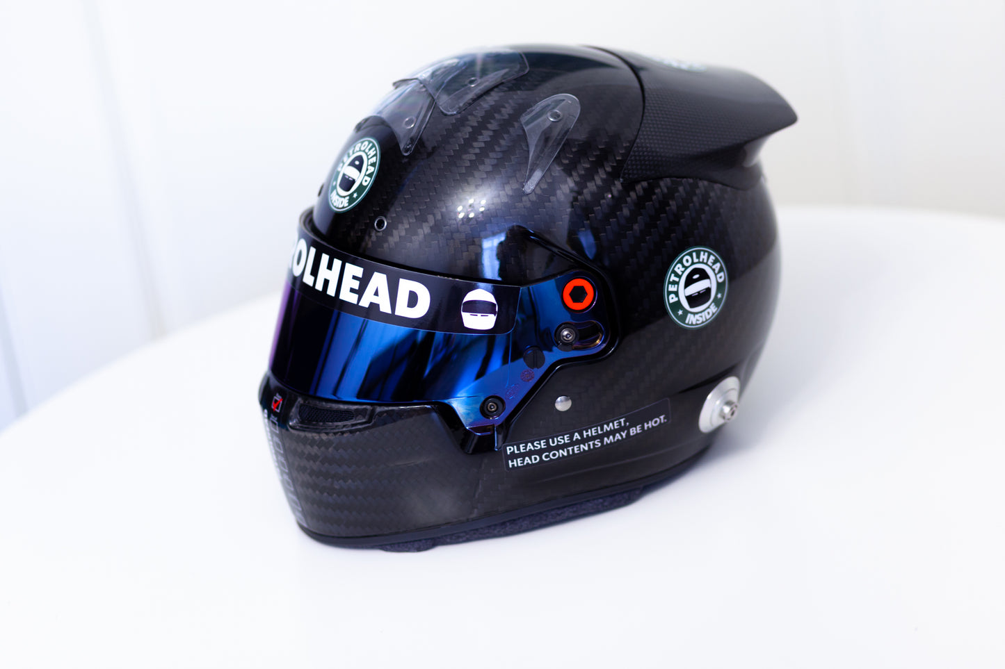 PETROLHEAD BLACK Helmet Sticker Kit (design pack) (Karting, Motorsport)