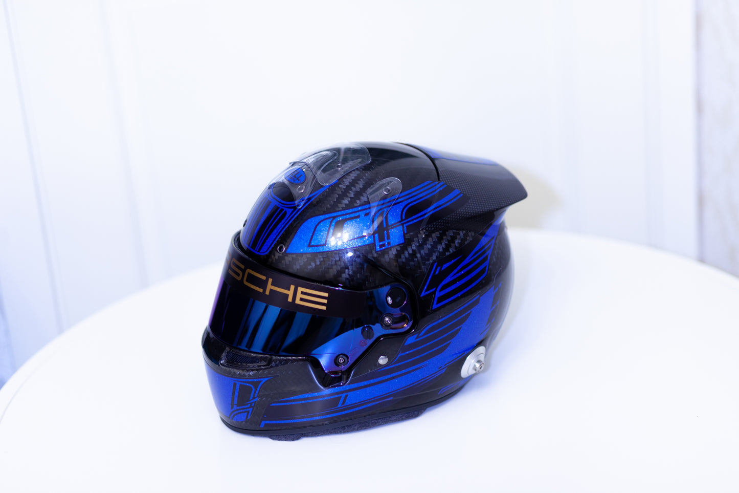 CHAMPION Stickers for helmet in METALLIC BLUE Vinyl Color scheme #1 (design pack) (Karting, Motorsport, Moto)