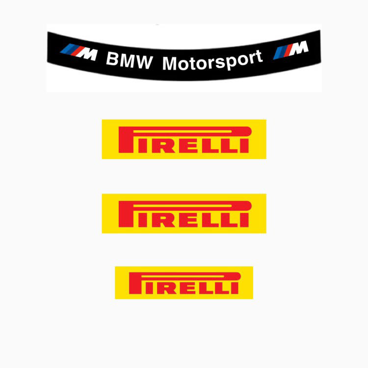 Sticker Kit Helmet Visor Stripe (Karting, Motorsport, Moto)