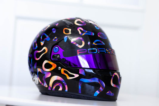 PLASMA Sticker Kit for helmet in Color scheme #3 (design pack) (Karting, Motorsport, Moto)