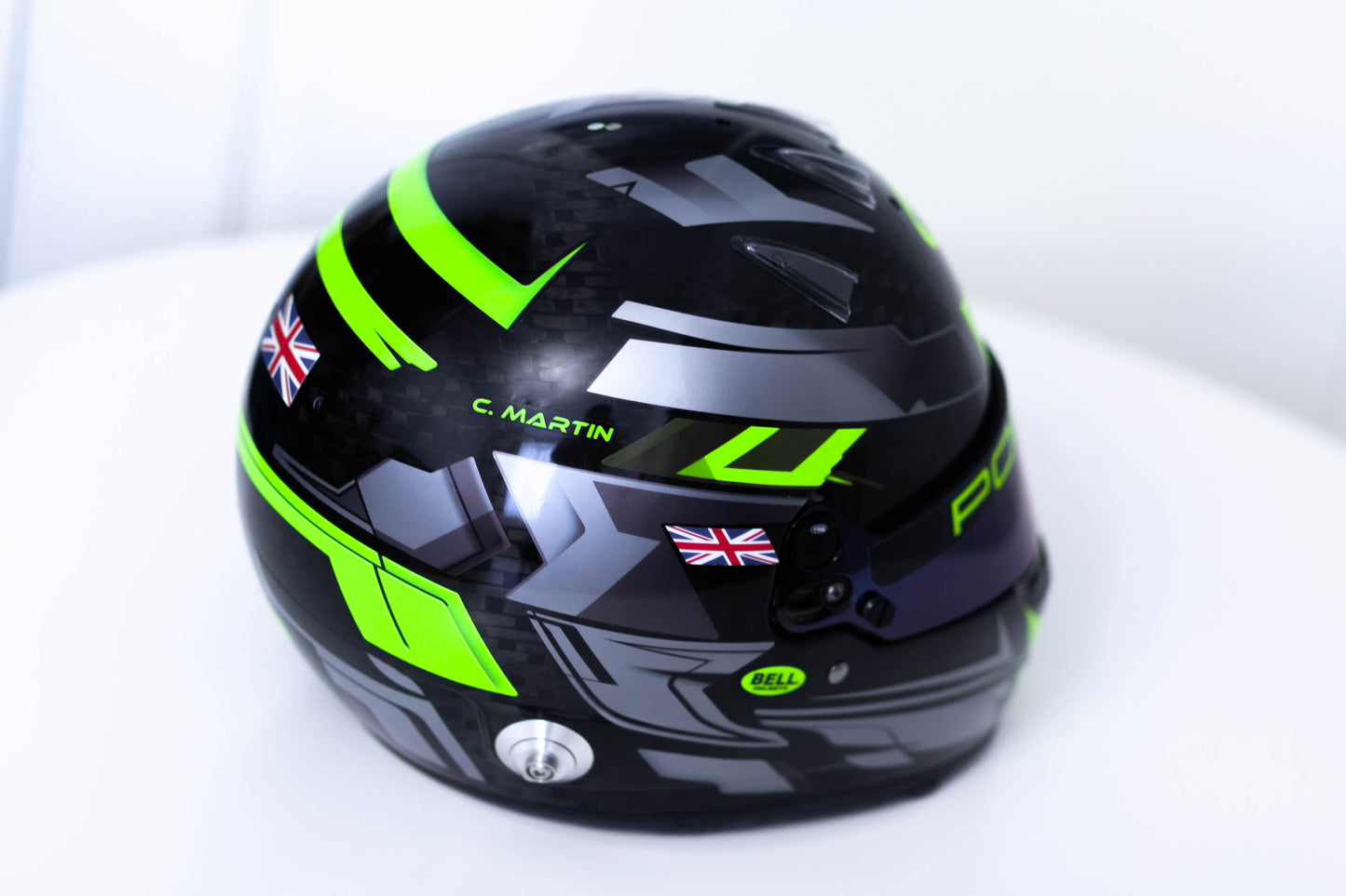 LONATO Sticker Kit for helmet Color Scheme #3 FLUO BLACK helmet (design pack) (Karting, Motorsport, Moto)