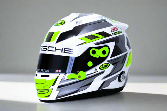 LONATO Sticker Kit for helmet Color Scheme #3 FLUO WHITE helmet (design pack) (Karting, Motorsport, Moto)