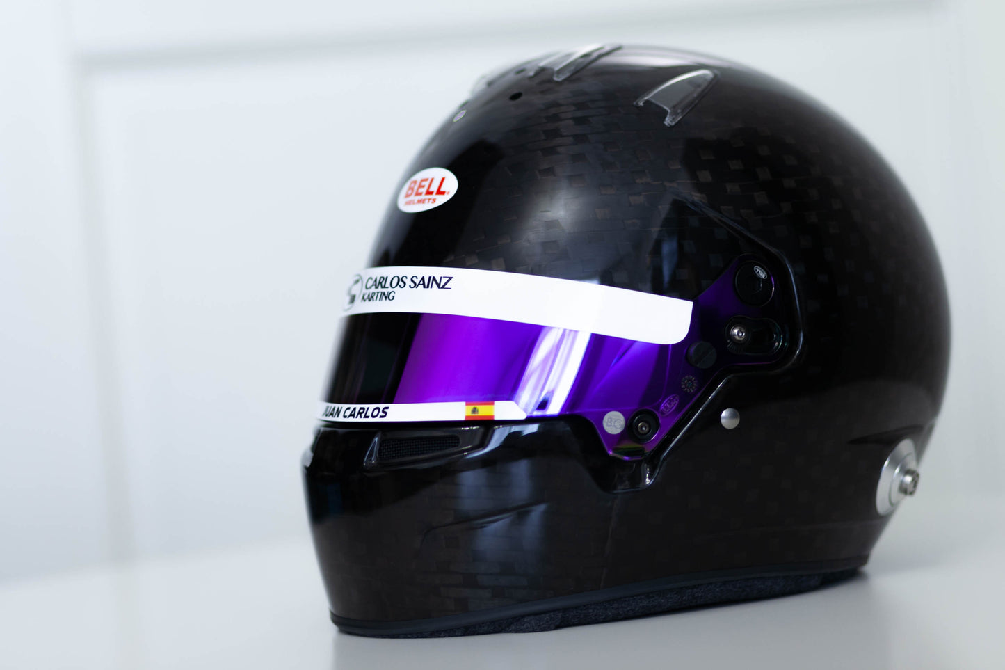 Carlos Sainz Karting Visor stripe (design pack) (Karting, Motorsport, Moto)