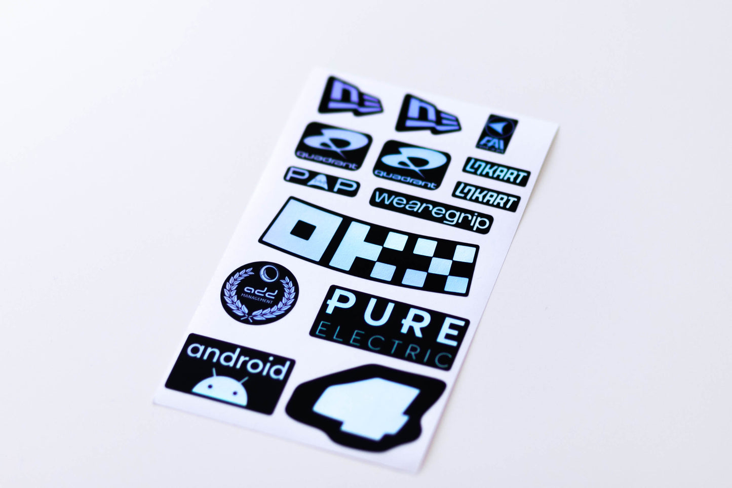 LN 25 Sponsors Sticker Kit for helmet (design pack) (Karting, Motorsport, Moto)