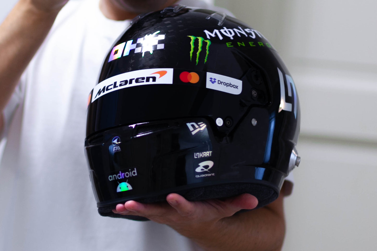 LN 25 Sponsors Sticker Kit for helmet (design pack) (Karting, Motorsport, Moto)