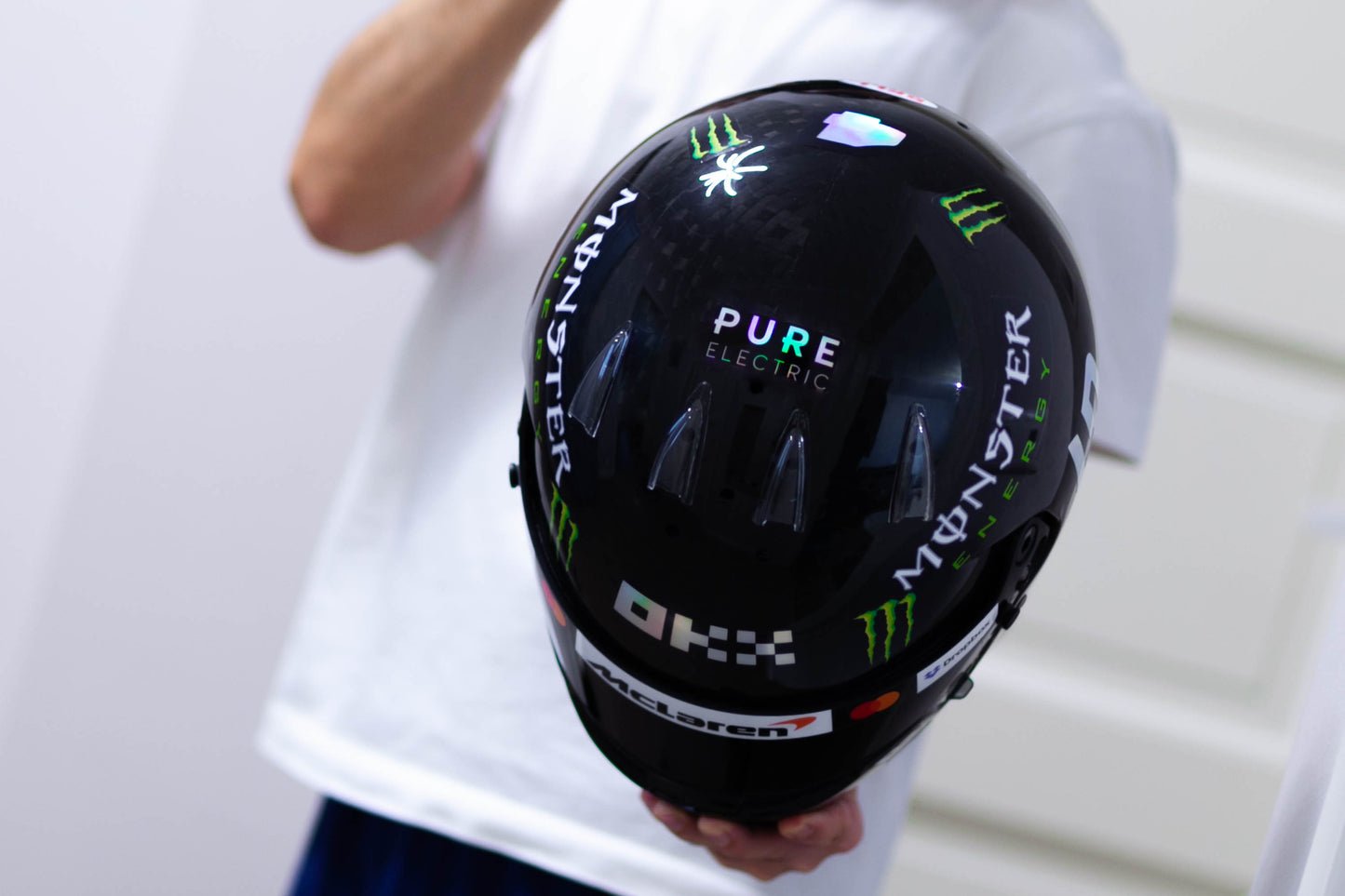 LN 25 Sponsors Sticker Kit for helmet (design pack) (Karting, Motorsport, Moto)