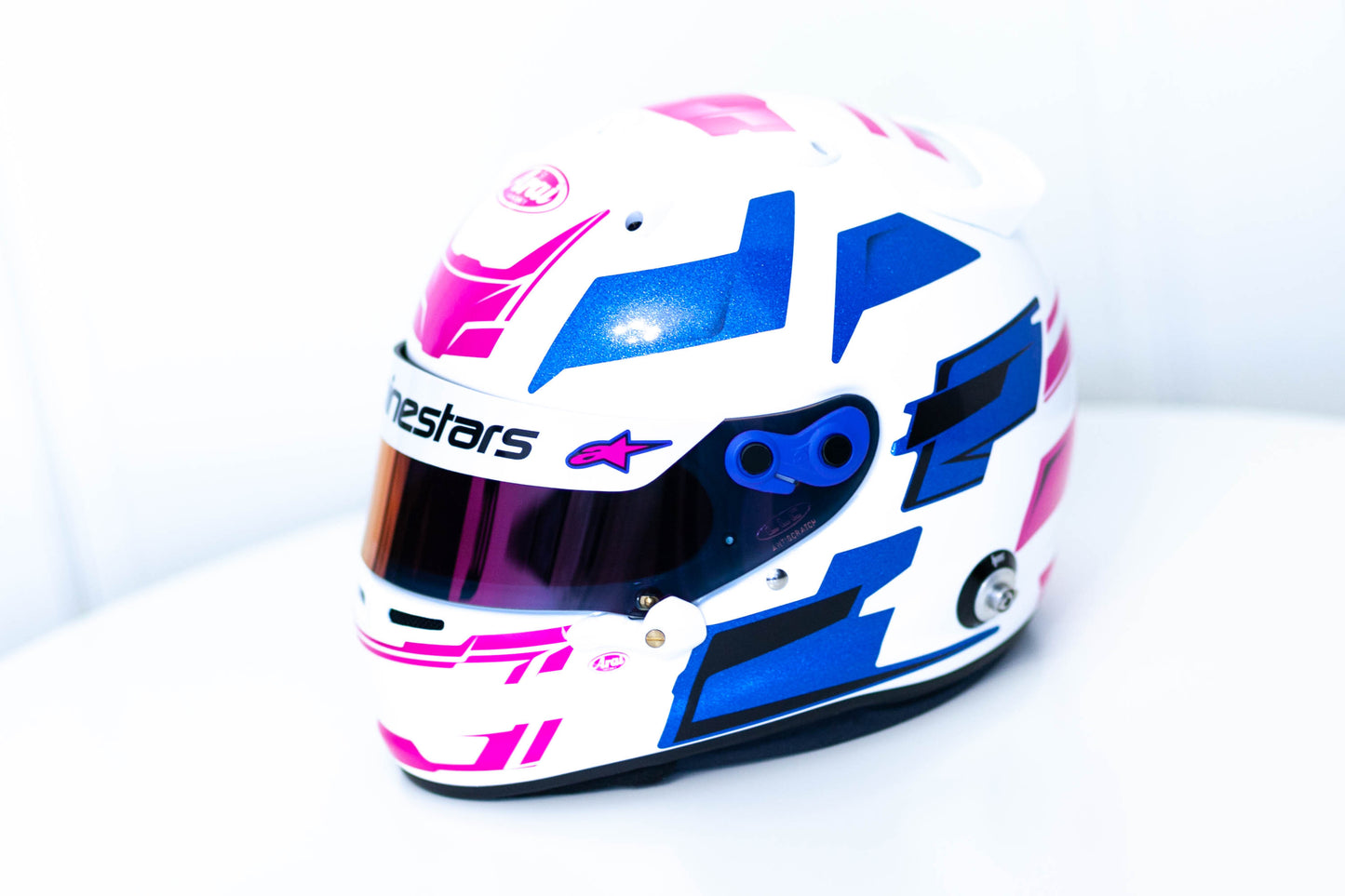MISANO Sticker Kit for helmet Color Scheme #5 BLUE METALLIC (design pack) (Karting, Motorsport, Moto)