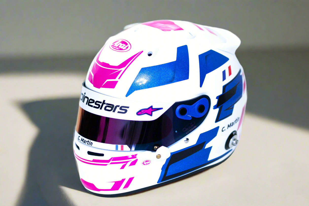 MISANO Sticker Kit for helmet Color Scheme #5 BLUE METALLIC (design pack) (Karting, Motorsport, Moto)