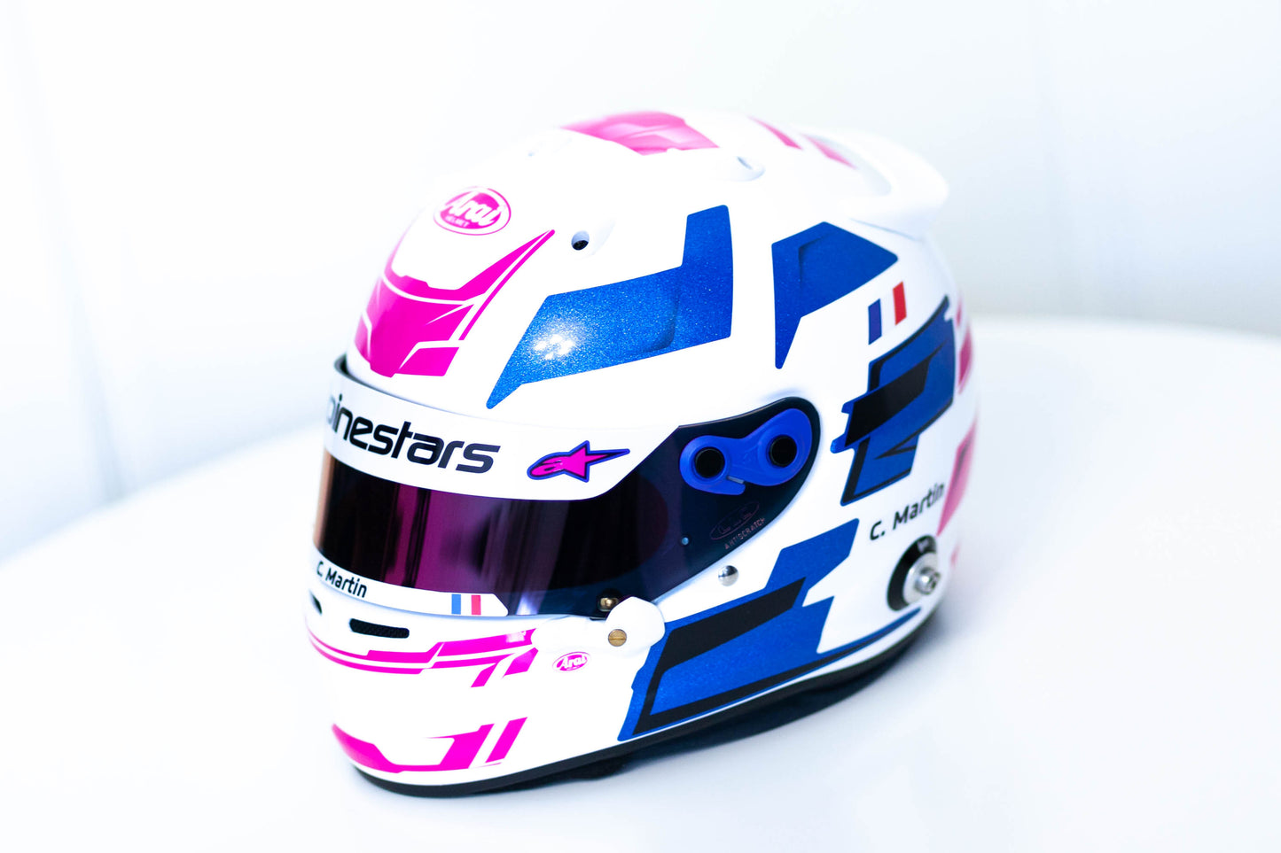MISANO Sticker Kit for helmet Color Scheme #5 BLUE METALLIC (design pack) (Karting, Motorsport, Moto)