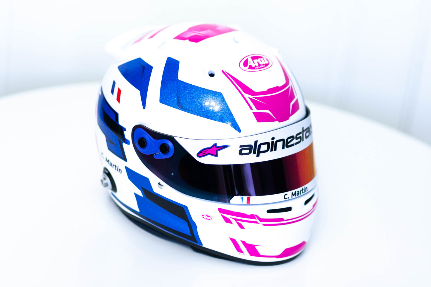 MISANO Sticker Kit for helmet Color Scheme #5 BLUE METALLIC (design pack) (Karting, Motorsport, Moto)