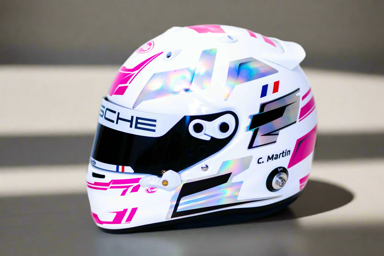 MISANO Sticker Kit for helmet Color Scheme #6 CHROME (design pack) (Karting, Motorsport, Moto)
