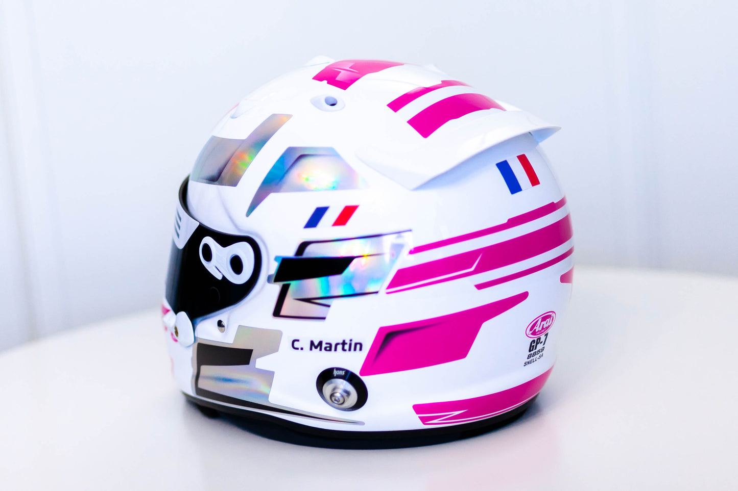 MISANO Sticker Kit for helmet Color Scheme #6 CHROME (design pack) (Karting, Motorsport, Moto)