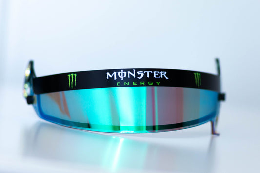 Monster E Visor Sticker (Karting, Motorsport, Moto)