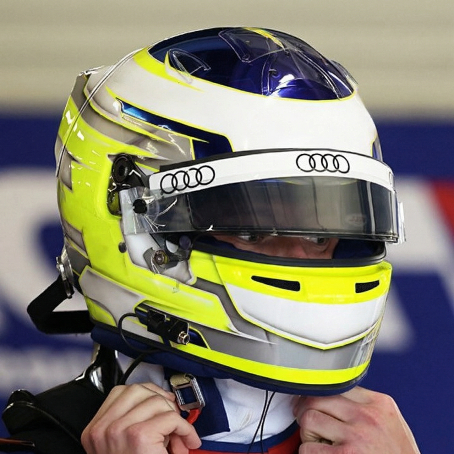 AUDI F1 Helmet visor Sticker (Karting, Motorsport, Moto)