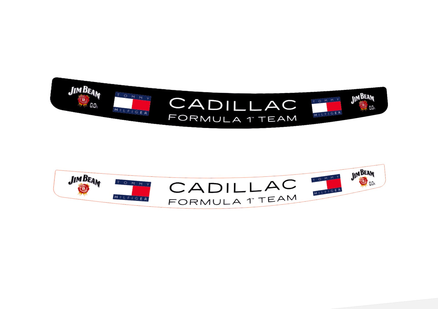 CADILLAC F1 TEAM 2026 Helmet Visor Sticker (Karting, Motorsport, Moto)