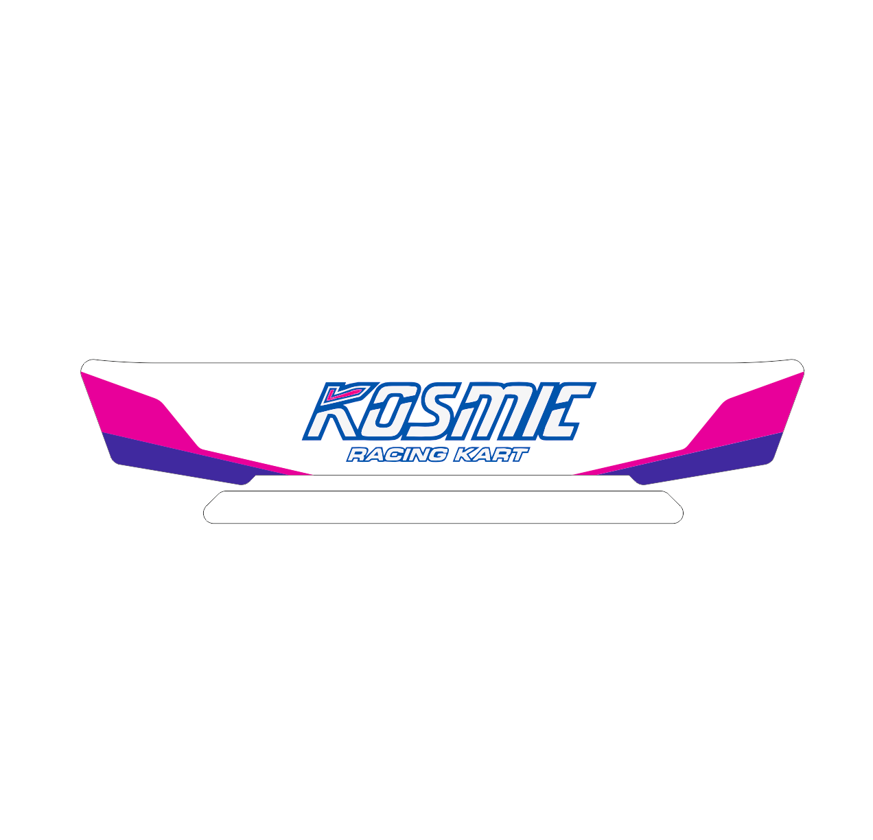 KOSMIC Racing Kart Helmet Visor Stripe (Karting, Motorsport, Moto)