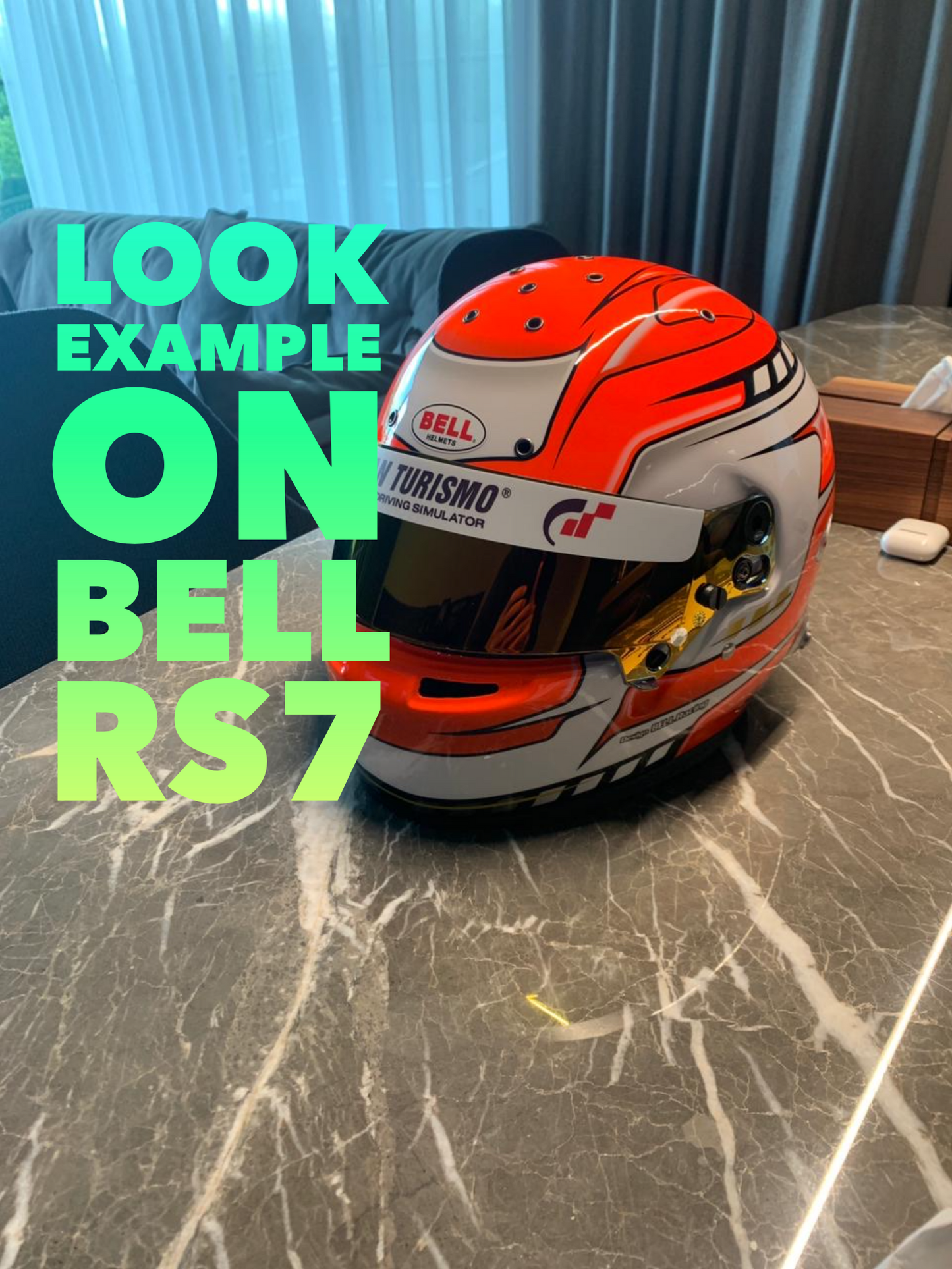 BELL Helmet visor Sticker (Karting, Motorsport)