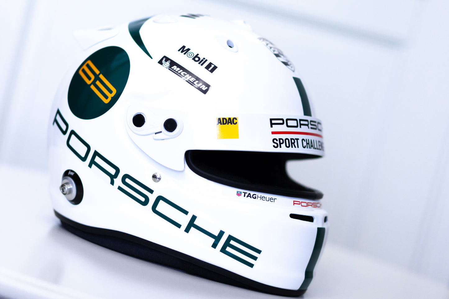 PORSCHE Challenge GREEN Helmet Sticker Pack (design pack) (Karting, Motorsport, Moto)