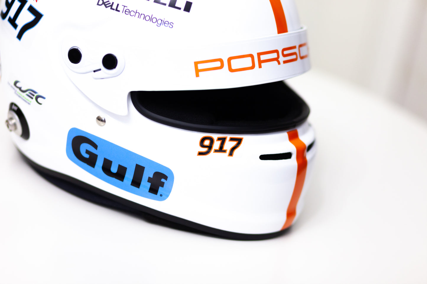 GULF Helmet Sticker Pack with Name&Flag (design pack) (Karting, Motorsport, Moto)