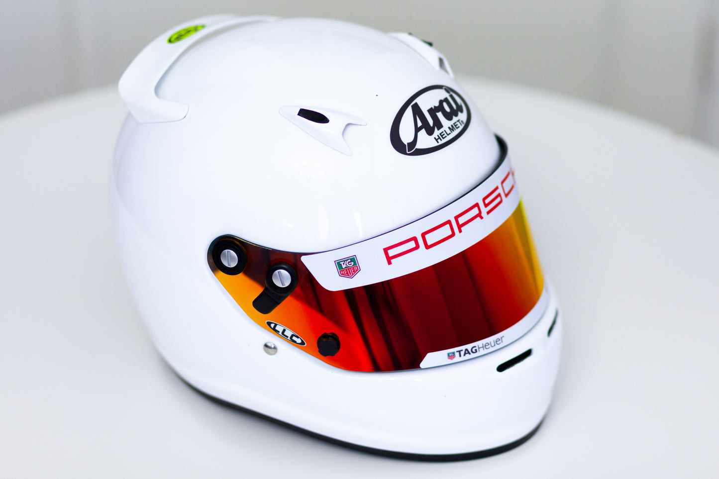 PORSCHE Tag Heuer Helmet Visor Sticker (Karting, Motorsport, Moto)