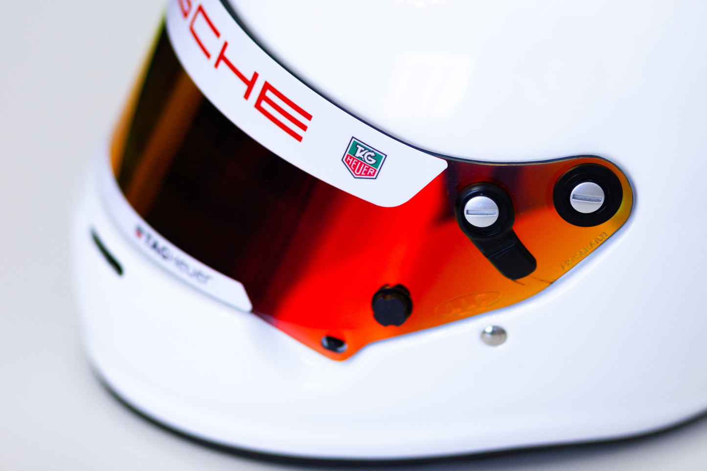 PORSCHE Tag Heuer Helmet Visor Sticker (Karting, Motorsport, Moto)
