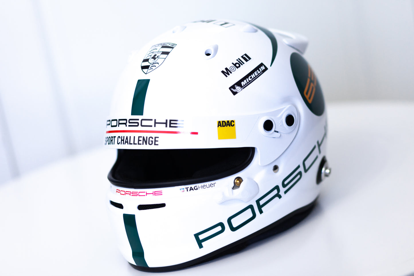 PORSCHE Challenge GREEN Helmet Sticker Pack (design pack) (Karting, Motorsport, Moto)