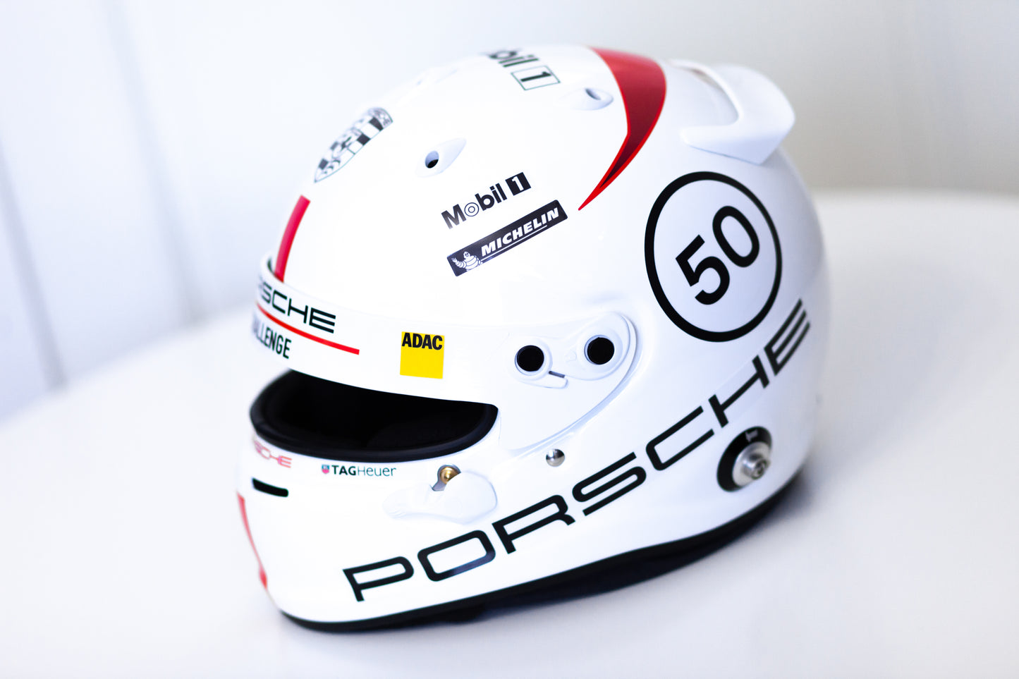 PORSCHE Challenge RED Helmet Sticker Pack (design pack) (Karting, Motorsport, Moto)