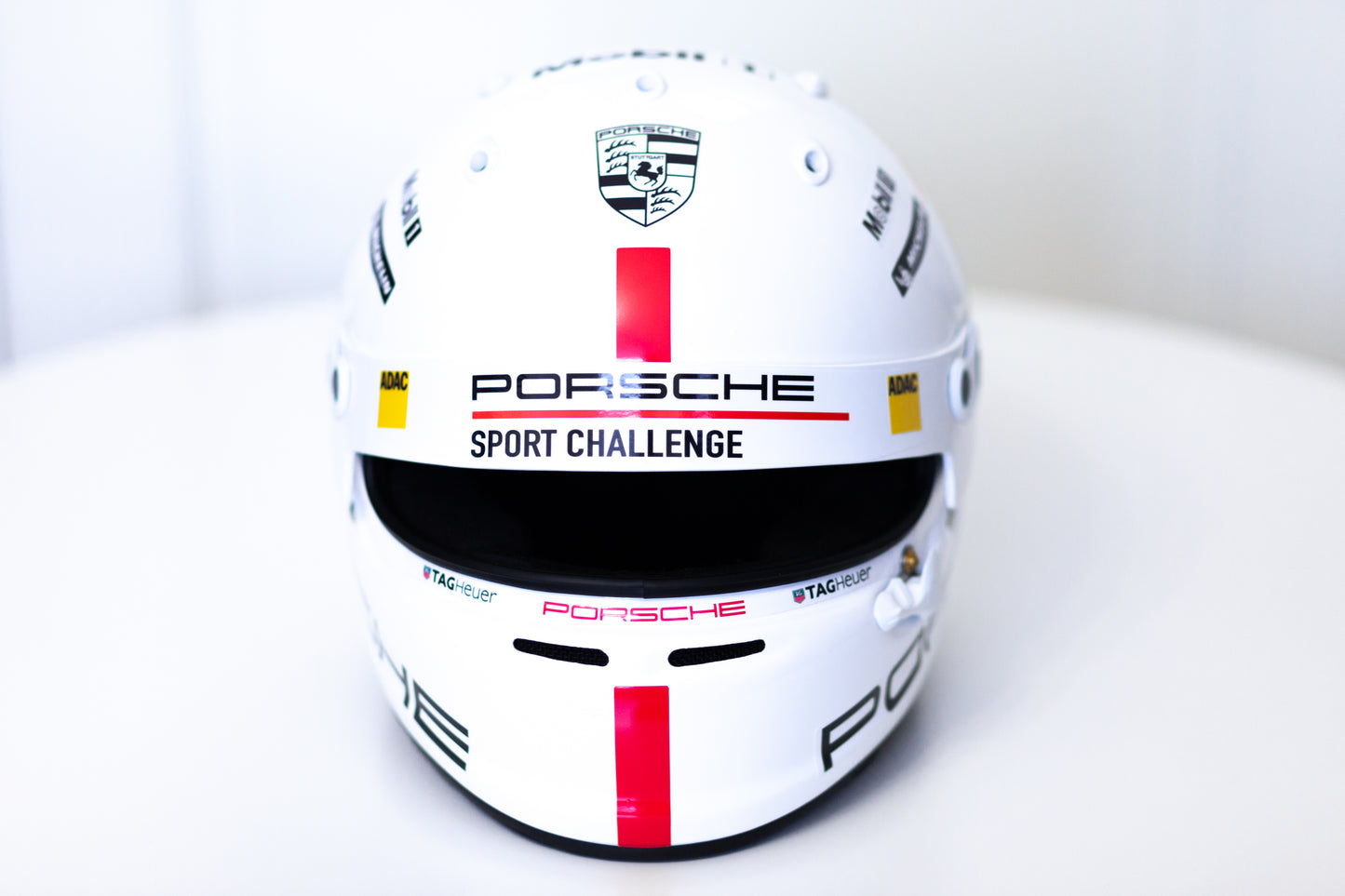 PORSCHE Challenge RED Helmet Sticker Pack (design pack) (Karting, Motorsport, Moto)