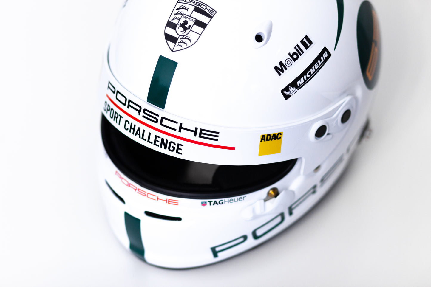 PORSCHE Challenge GREEN Helmet Sticker Pack (design pack) (Karting, Motorsport, Moto)