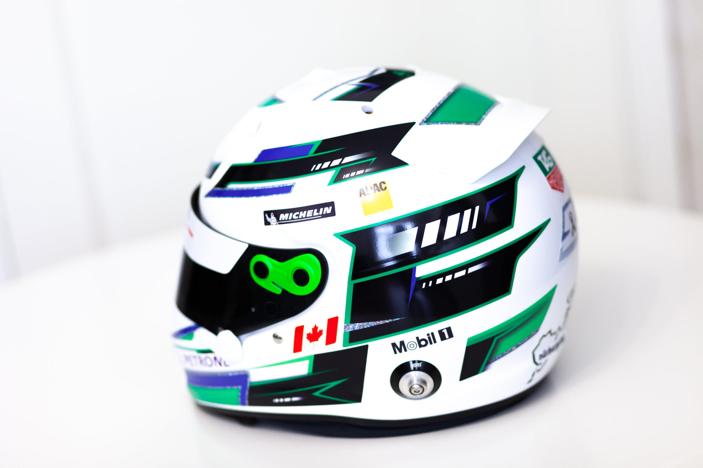 NURBURGRING Stickers for helmet Color scheme #1 (+ Sponsor kit + Name&Flag) (design pack) (Karting, Motorsport, Moto)