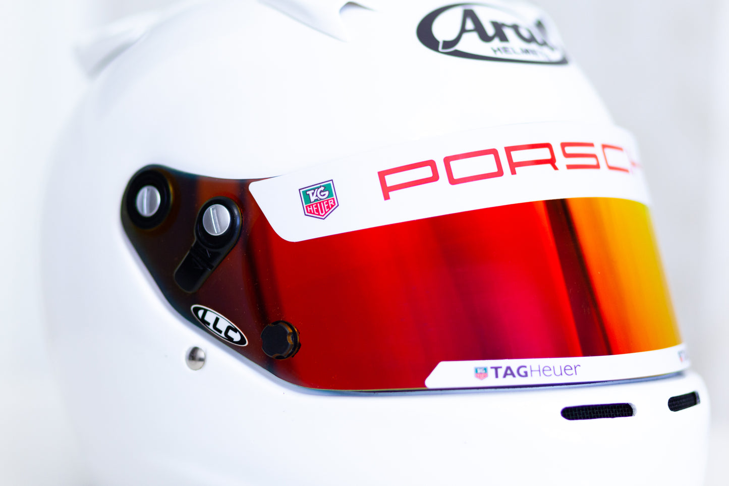 PORSCHE Tag Heuer Helmet Visor Sticker (Karting, Motorsport, Moto)