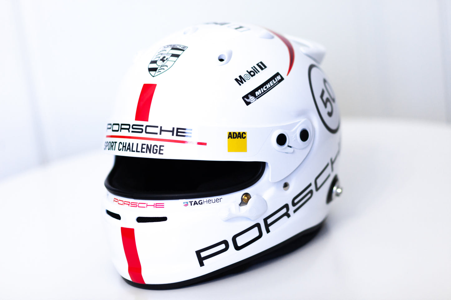 PORSCHE Challenge RED Helmet Sticker Pack (design pack) (Karting, Motorsport, Moto)