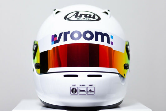 VROOM Helmet visor Sticker (Karting, Motorsport, Moto)