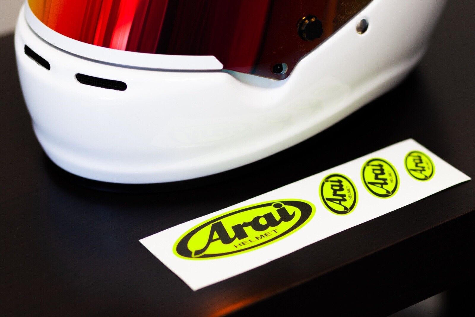 Arai Helmet Logo Sticker Set in FLUO (Karting, Motorsport, Moto) – 33 ...