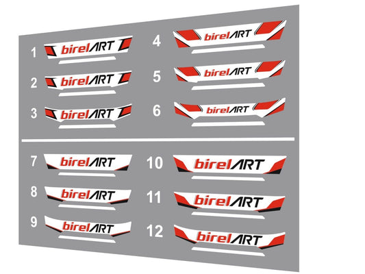 Birel Art Helmet Visor Sticker (Karting, Motorsport, Moto)