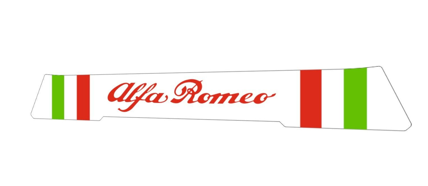 Alfa Romeo Helmet Visor Sticker (Karting, Motorsport, Moto)